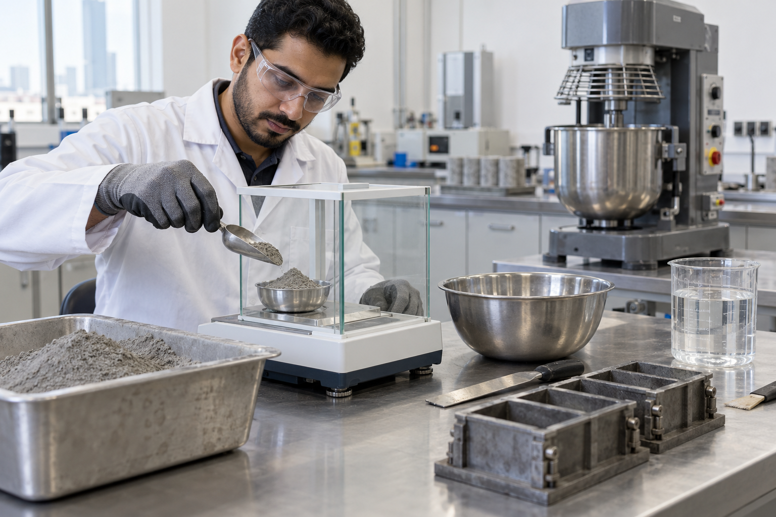 Load Test Example Cement Compressive Strength Testing in UAE